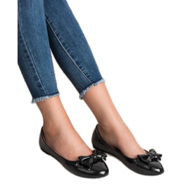 Comer Lakkozott balerinák íjjal fekete 2 Comer Lakkozott balerinák íjjal fekete 2