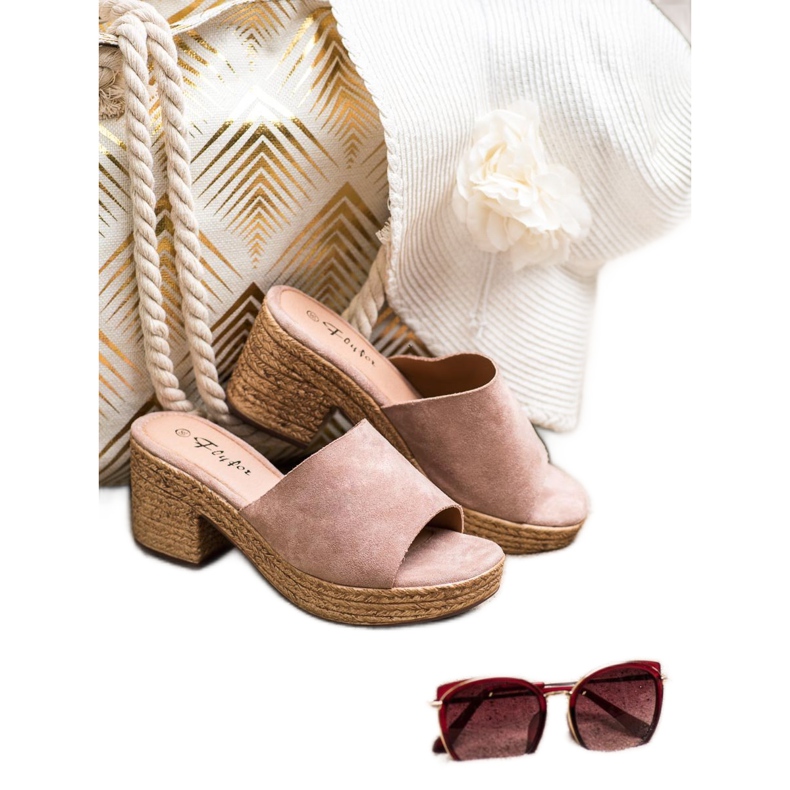 Flyfor Könnyű papucs a poszton rózsaszín 2