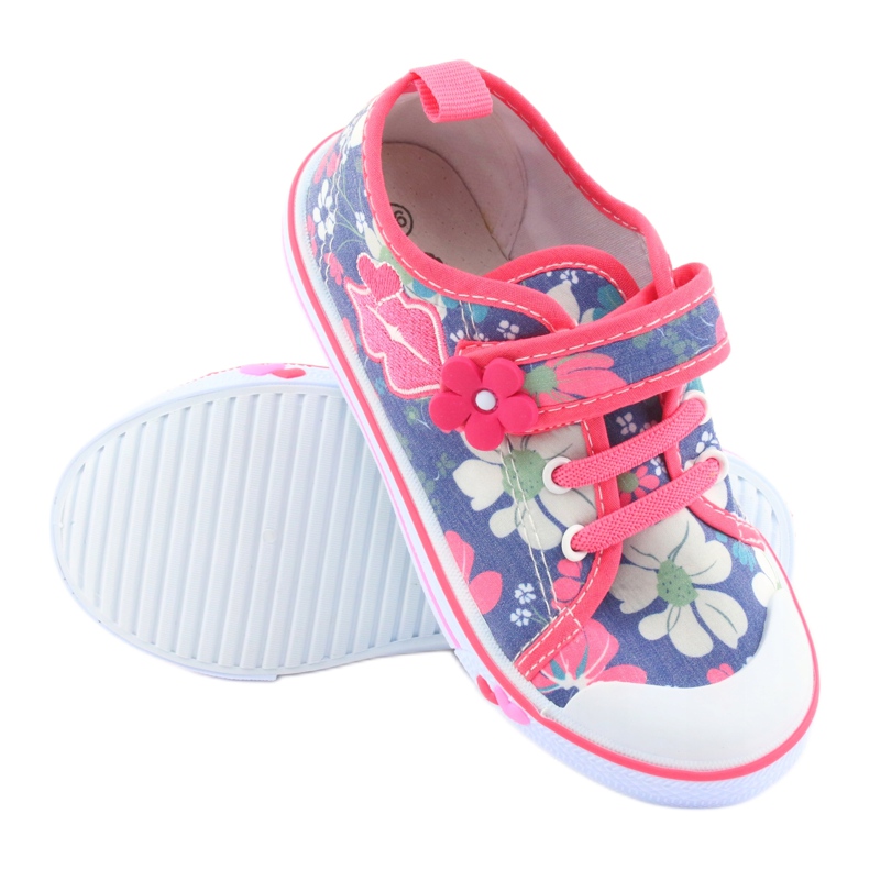 Cipők Usta American Club bőrbetét piros kék sokszínű 3