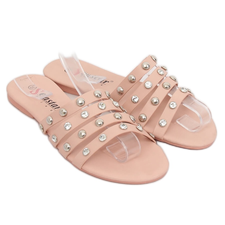 Rózsaszín női rózsaszín papucs DD83P Pink 1