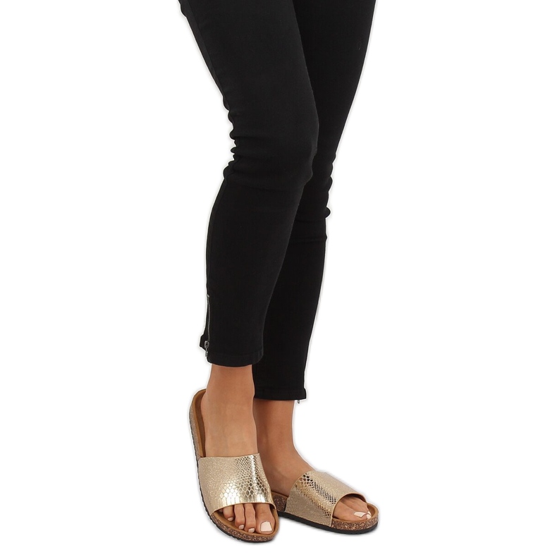 Női arany papucs PK44491 Gold aranysárga 1