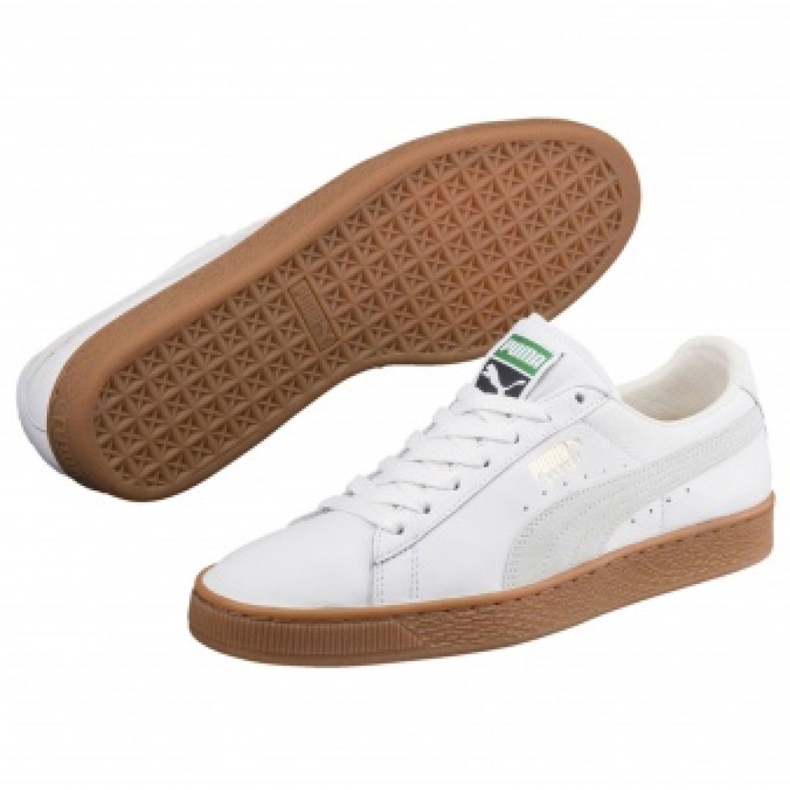 Puma Basket Classic Gum Deluxe M 365366 01 cipő fehér 1