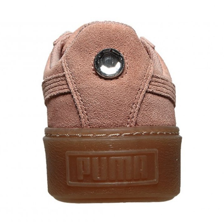 Puma Suede Platform Jewel Jr 365131 01 bézs rózsaszín 1