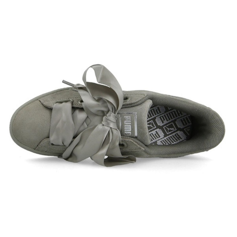 Puma Suede Heart Pebble W 365210 02 zöld 2