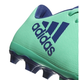Adidas X 17.4 FxG Jr CP9014 futballcipő kék zöld 2