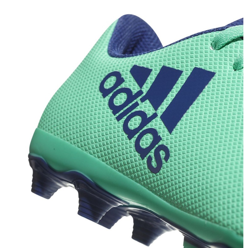 Adidas X 17.4 FxG Jr CP9014 futballcipő kék zöld 2