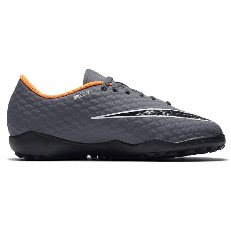 Nike Hypervenom PhantomX 3 Academy Tf Jr AH7294-081-S futballcipő szürke szürke 1 Nike Hypervenom PhantomX 3 Academy Tf Jr AH7294-081-S futballcipő szürke szürke 1