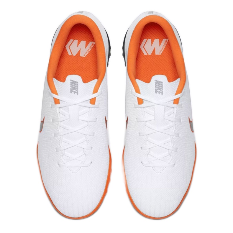 Nike Mercurial VaporX 12 Academy Gs Tf Jr AH7342-107 futballcipő fehér fehér 1