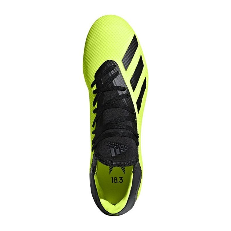 Adidas X 18.3 Fg M DB2183 futballcipő sárga sárga 2 Adidas X 18.3 Fg M DB2183 futballcipő sárga sárga 2