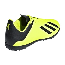 Az adidas X Tango 18.4 Tf Jr DB2435 futballcipő sárga sárga 2