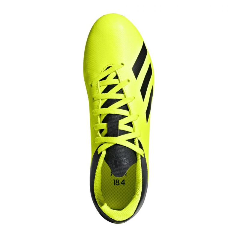Adidas X 18.4 FxG Jr DB2420 futballcipő sárga sárga 1 Adidas X 18.4 FxG Jr DB2420 futballcipő sárga sárga 1