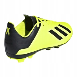 Adidas X 18.4 FxG Jr DB2420 futballcipő sárga sárga 2