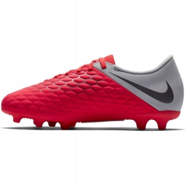Nike Hypervenom Phantom 3Club Fg Jr AJ4146-600 futballcipő sokszínű piros 1