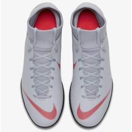 Nike Mercurial SuperflyX 6 Club Tf M AH7372-060 futballcipő szürke szürke 2 Nike Mercurial SuperflyX 6 Club Tf M AH7372-060 futballcipő szürke szürke 2