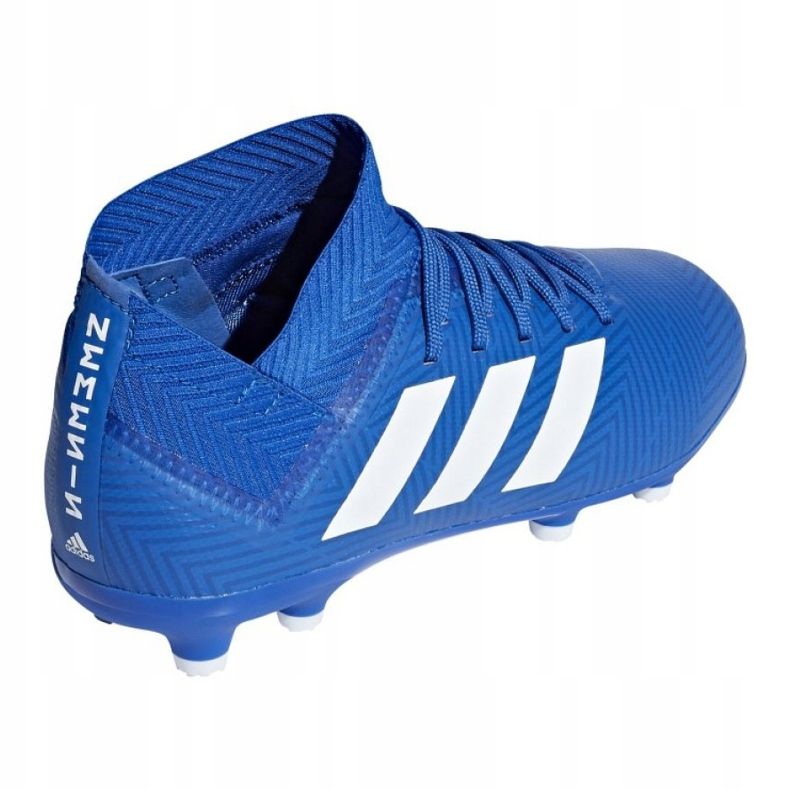 Az adidas Nemeziz 18.3 Fg Jr DB2351 futballcipő sokszínű kék 2
