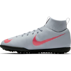 Nike Mercurial Superfly X 6 Club Tf Jr AH7345 060 futballcipő fehér 2
