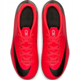 Nike Mercurial Vapor 12 Club Gs CR7 FG / MG Jr AJ3095-600 Futballcipő sokszínű piros 2