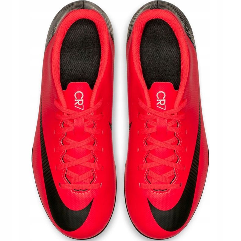 Nike Mercurial Vapor 12 Club Gs CR7 FG / MG Jr AJ3095-600 Futballcipő sokszínű piros 2