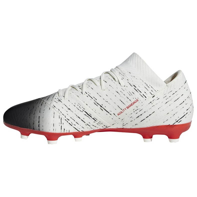 Adidas Nemeziz 18.2 Fg M D97980 futballcipő fehér fehér 1