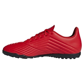 Adidas Predator 19.4 Tf M D97973 futballcipő piros piros 1