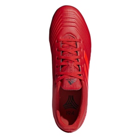 Adidas Predator 19.4 Tf M D97973 futballcipő piros piros 2