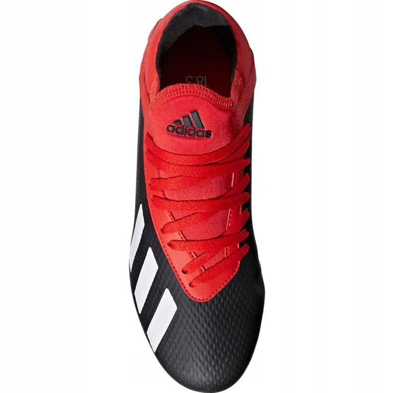 Adidas X 18.3 Fg Jr BB9370 futballcipő fekete fekete 1