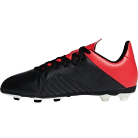 Adidas X 18.4 FxG Jr BB9378 futballcipő fekete fekete 2