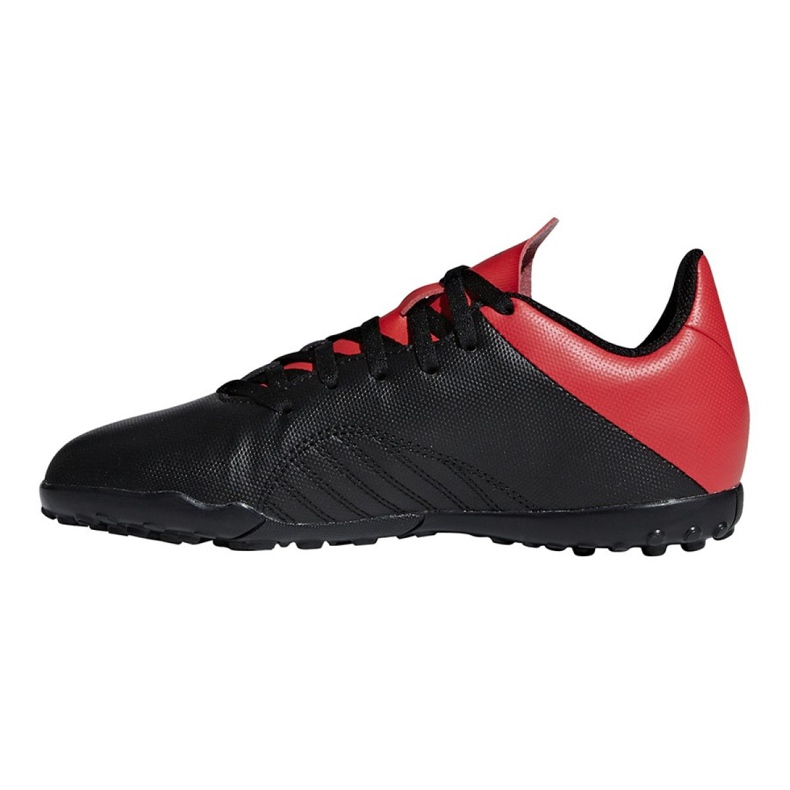 Adidas X 18.4 Tf Jr BB9416 futballcipő fekete fekete 1