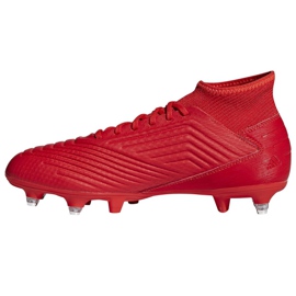 Adidas Predator 19.3 Sg M D97958 futballcipő piros piros 1