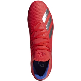 Adidas X 18.3 Fg M BB9367 futballcipő sokszínű piros 1