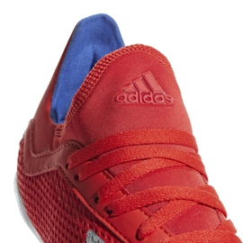 Belső cipő adidas X 18.3 In Jr BB9396 piros sokszínű 4