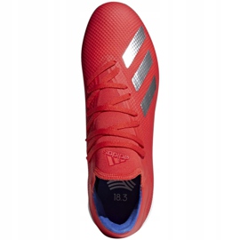Adidas X 18.3 Tf M BB9399 futballcipő sokszínű narancs és vörös 1