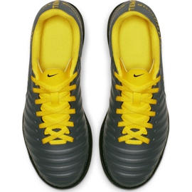 Nike Tiempo Legend 7 Club Tf Jr AH7261-070 futballcipő fekete szürke 2