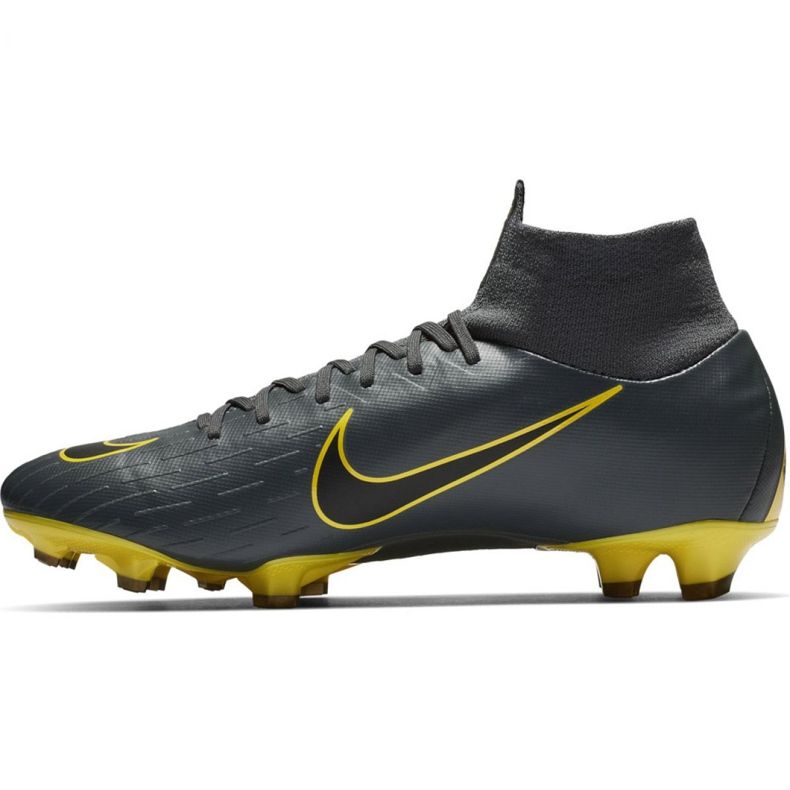 Nike Mercurial Superfly 6 Pro Fg M AH7368-070 futballcipő fekete szürke 1