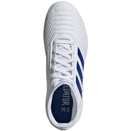 Adidas Predator 19.3 Fg Jr CM8535 futballcipő sokszínű fehér 2