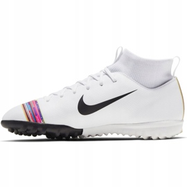 Nike Mercurial Superfly X 6 Academy Tf Jr AJ3112-109 futballcipő sokszínű fehér 1