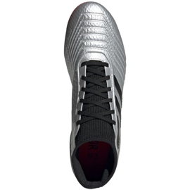 Adidas Predator 19.3 Fg M F35595 futballcipő piros ezüst 2
