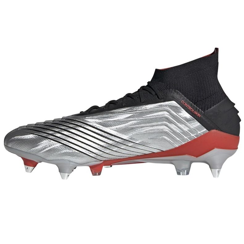 Adidas Predator 19.1 Sg M F99986 futballcipő sokszínű ezüst 1