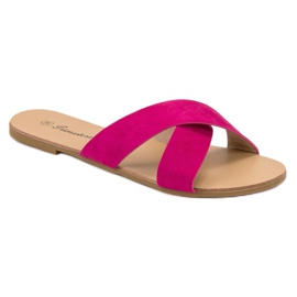 Primavera Kényelmes lapos papucs rózsaszín 1