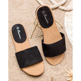 Primavera Velúr papucs fekete 2