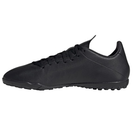 Adidas X 19.4 Tf M F35343 futballcipő fekete fekete 1