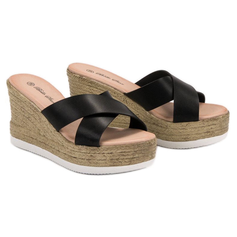 Bello Star Wedge szandál fekete 1
