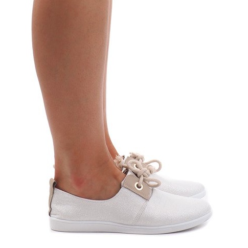 VT80-3 ezüst fűzős cipők szürke 1