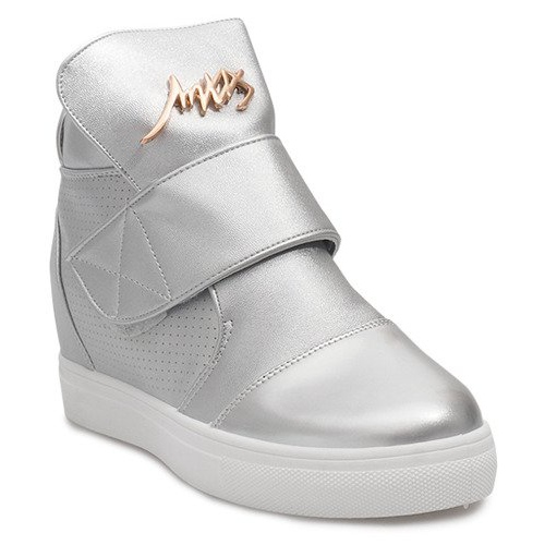 Magasszárú cipők 5322 ezüst szürke 1