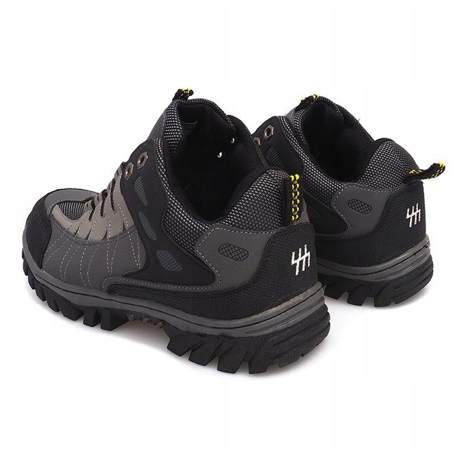 Szürke férfi túracipő M317 fekete sokszínű 2