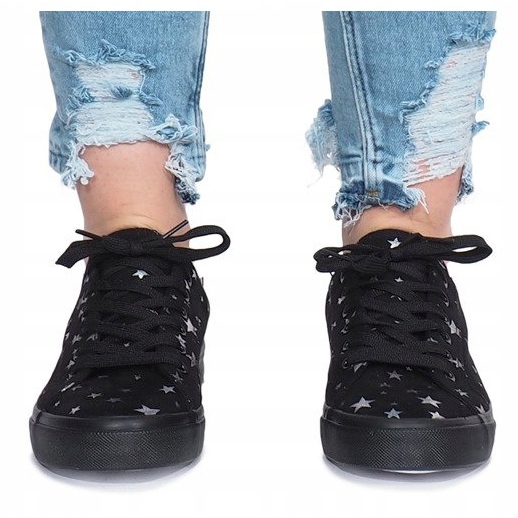 Fekete cipők Bretagne csillagokkal 1