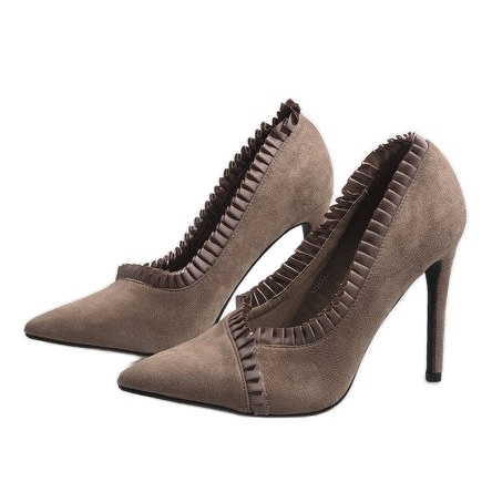 Barna klasszikus magassarkú C72P zöld 1 Barna klasszikus magassarkú C72P zöld 1