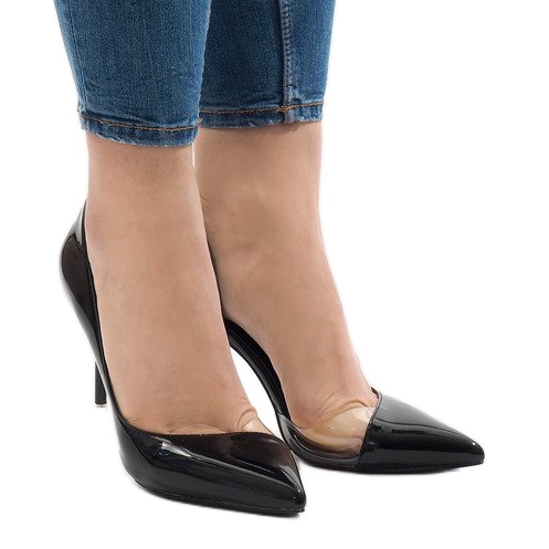 Fekete lakkozott aszimmetrikus sarok GH11541 2