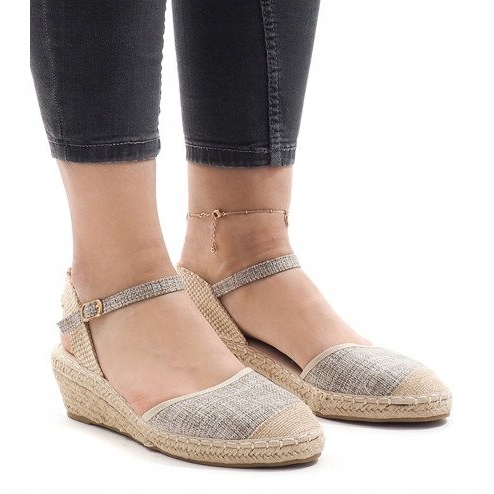 Szürke ék szandál espadrilles LLI-3M88-7 1 Szürke ék szandál espadrilles LLI-3M88-7 1