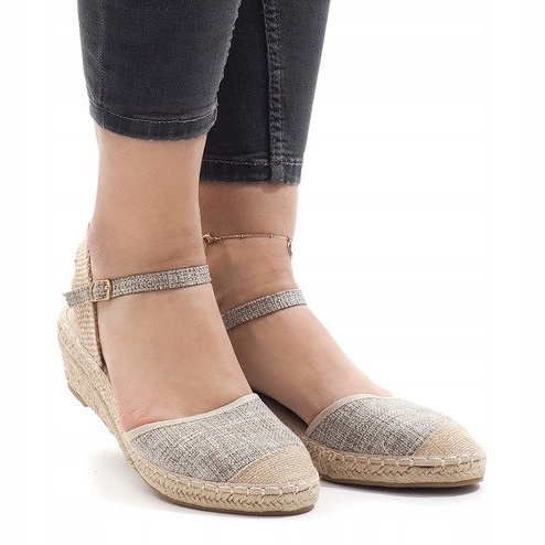Szürke ék szandál espadrilles LLI-3M88-7 2 Szürke ék szandál espadrilles LLI-3M88-7 2